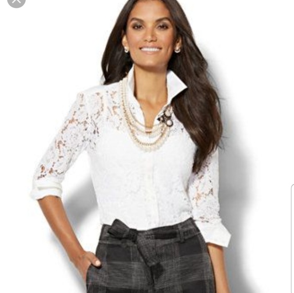 New York & Company Tops - NY&C Lace Blouse